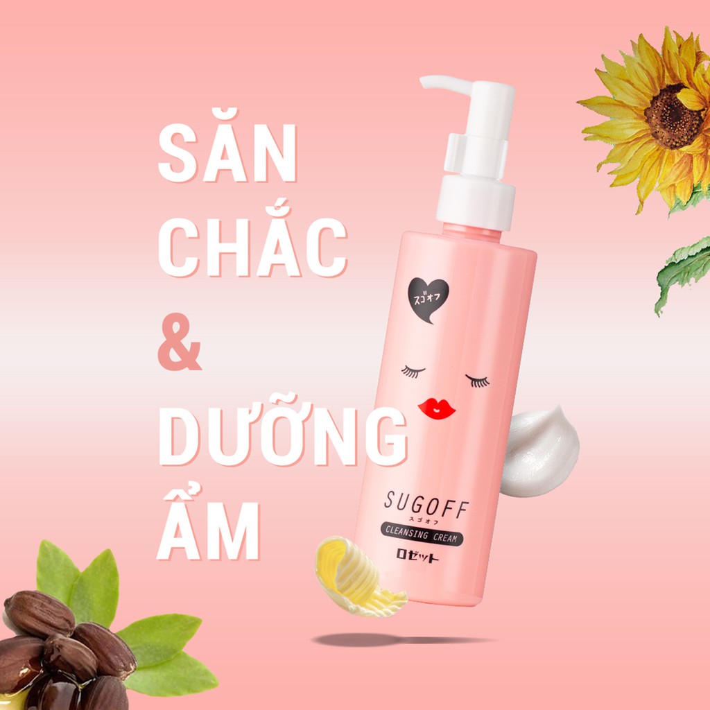 Tẩy trang dưỡng ẩm Rosette Sugoff Cleansing Cream Nhật 200g