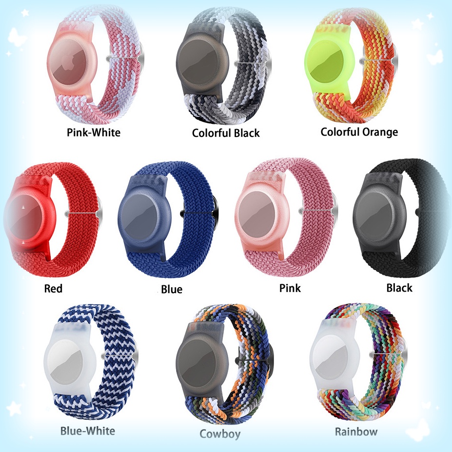 Vòng Đeo Tay Airtag Bằng Nylon Có Thể Điều Chỉnh Chống Lạc Trọng Lượng Nhẹ Dành Cho Trẻ Em
