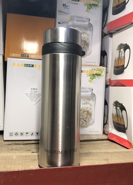 Bình nước 700ml giữ nhiệt- 2 lớp inox có quai xách