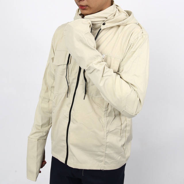 Áo chống nắng vải kaki nam màu be 