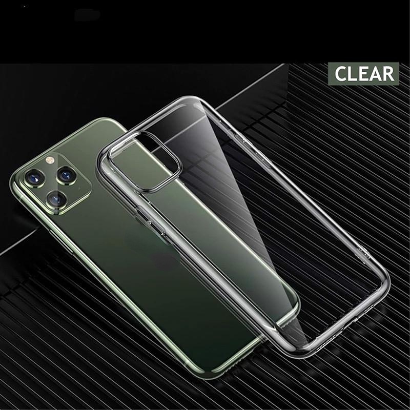Ốp điện thoại silicone trong suốt siêu mỏng cho for  12 Mini 12 Pro Max 11 12 Pro Max