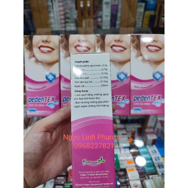 Nước súc miệng, họng thơm miệng, ngăn ngừa vi rút Pedentex