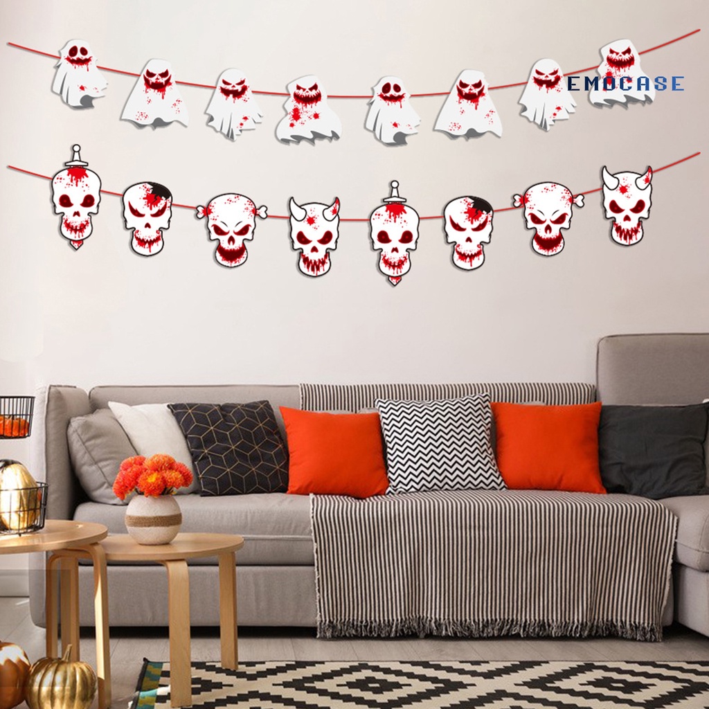 1 Set Giấy Trang Trí Halloween Kinh Dị Nhiều Màu Sắc
