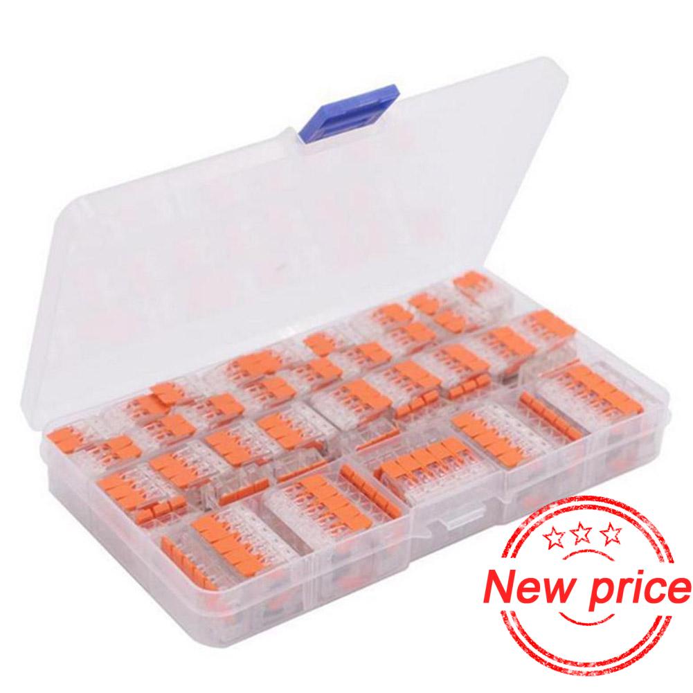Bộ 75 đầu nối 2/3/ 5 chiều kèm hộp đựng cho Wago 221 Electr S9Q3