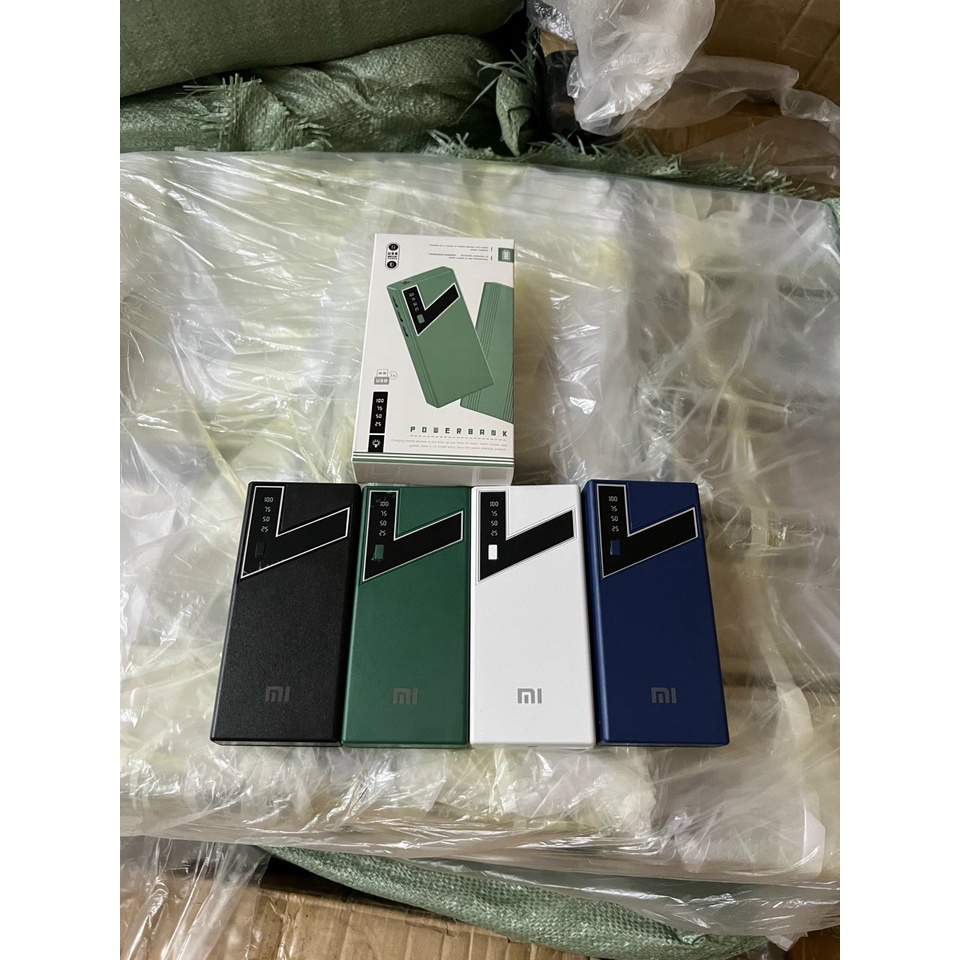 💞 Dự Phòng MI💞Dung Lượng 10000Mah, Hiện Thị % Pin Sạc, 2 Cổng Sạc USB, Hỗ Trợ Đèn Led bảo hành 6 tháng