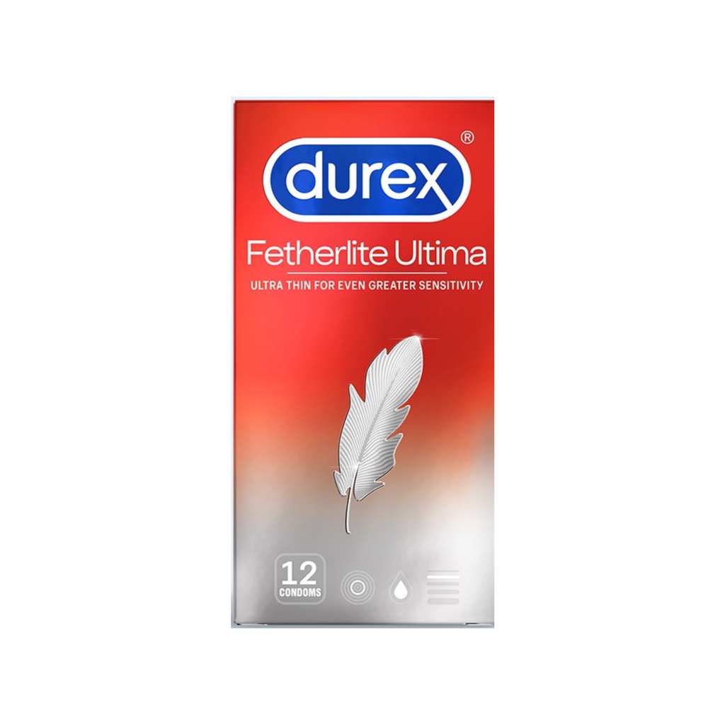 Bộ 2 hộp Bao cao su siêu mỏng DUREX Fetherlite Ultima  siêu mỏng 12bao / 1 hộp