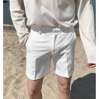 SHORTS BASIC trắng, kem - quần âu ngắn nam "CHUỘT TRẮNG" có big size