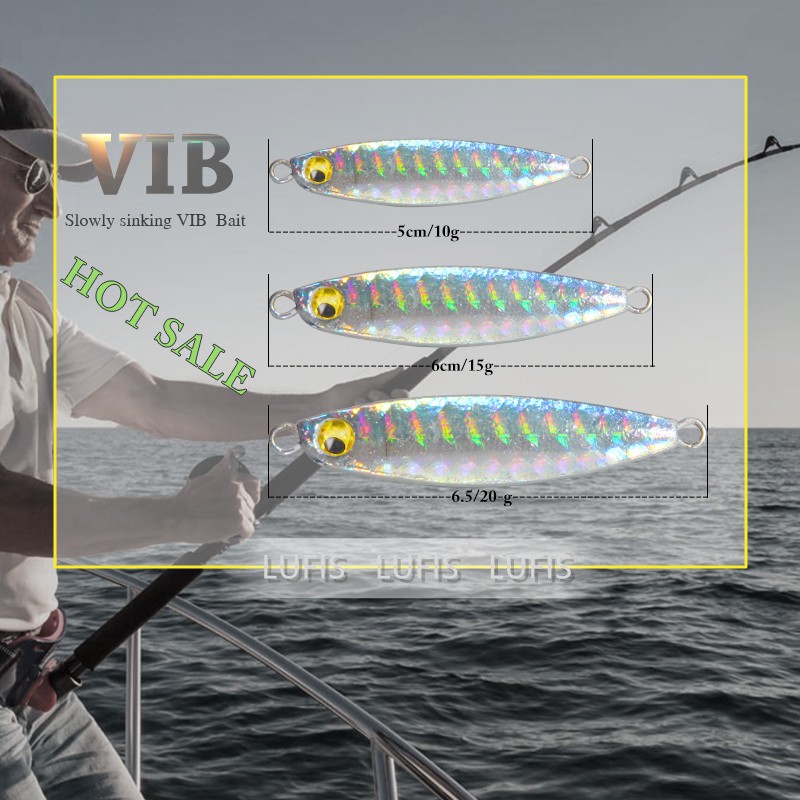 jigging Mồi câu cá giả nhiều màu chuyên dụng Fishing lure