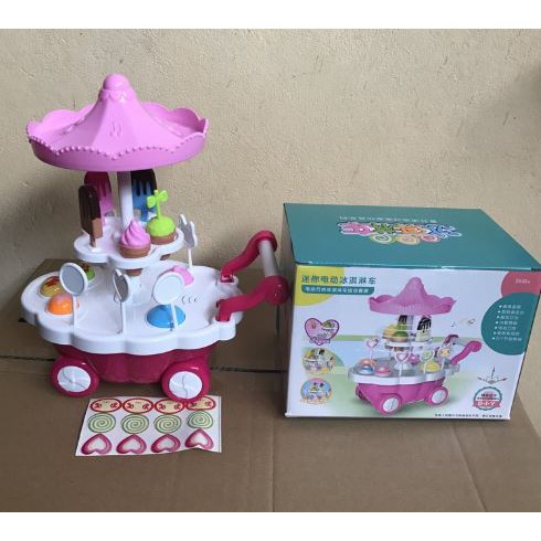Xe kem có đèn nhấp nháy và nhạc (CÓ 2 LOẠI: LỚN, NHỎ)