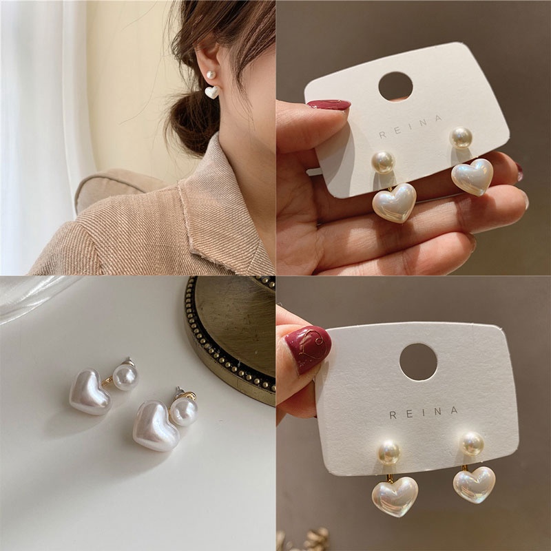 Bông Tai Kim Loại Đính Ngọc Trai Đơn Giản Thời Trang Cho Nữ dreamdiary