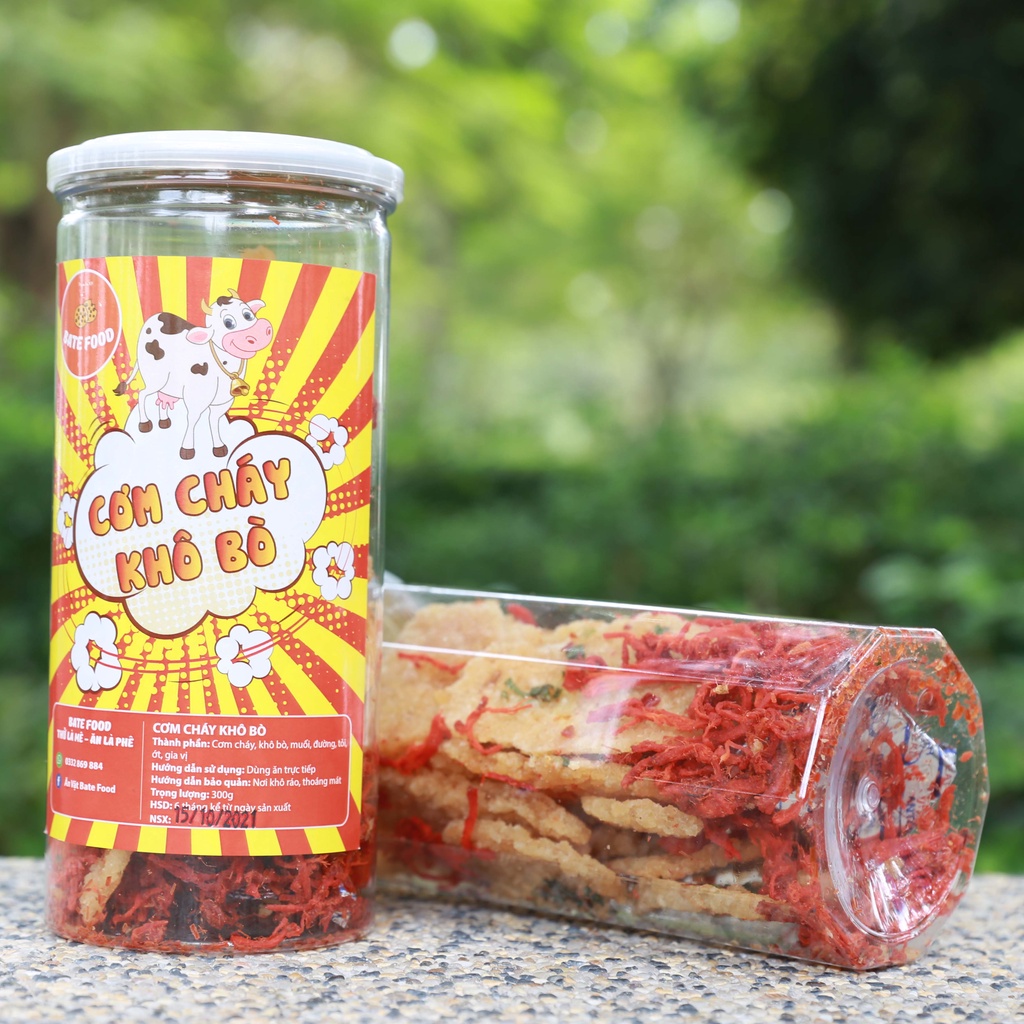 Cơm Cháy Lắc Khô Bò 300g Giòn Ngon Đậm Vị  I BateFood  I Đồ Ăn Vặt | BigBuy360 - bigbuy360.vn