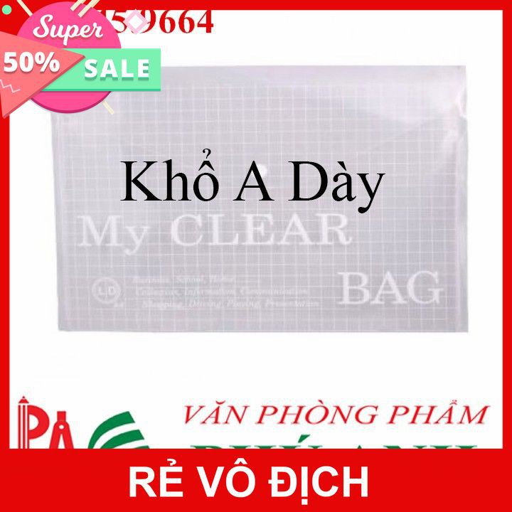 Túi Clear bag khổ A