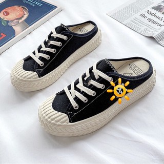 Freeship 50k Giày sục  thể thao nữ đạp gót độn đế cực xinh