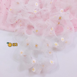 COD Scrunchies chun buộc tóc cúc họa mi