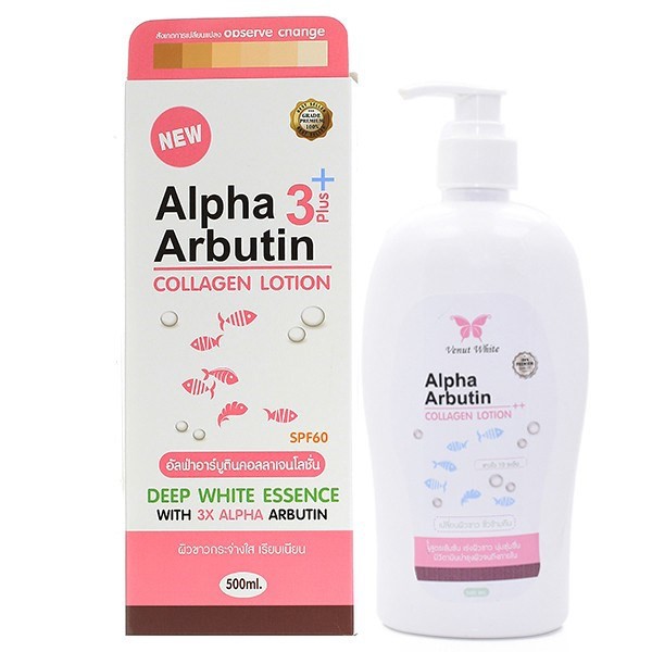 Dưỡng thể Alpha Arbutin Collagen Lotion 500ml - 3 Plus+