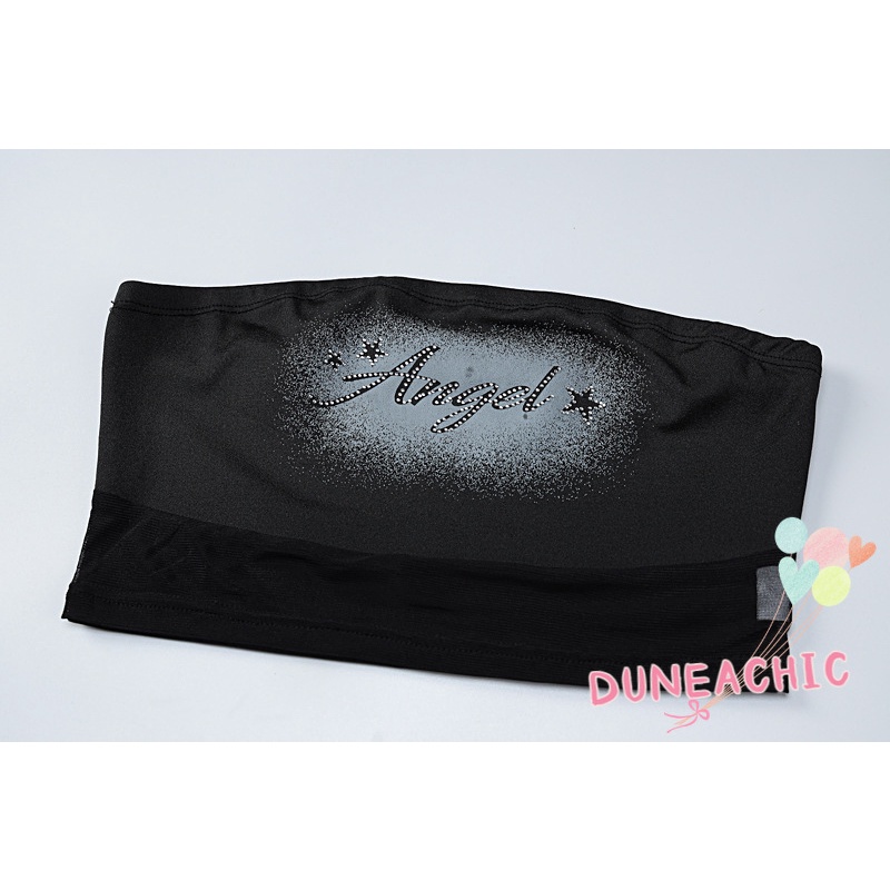 DUNEA Đầm Phối Lưới In Chữ Thiết Kế Quyến Rũ Cho Nữ