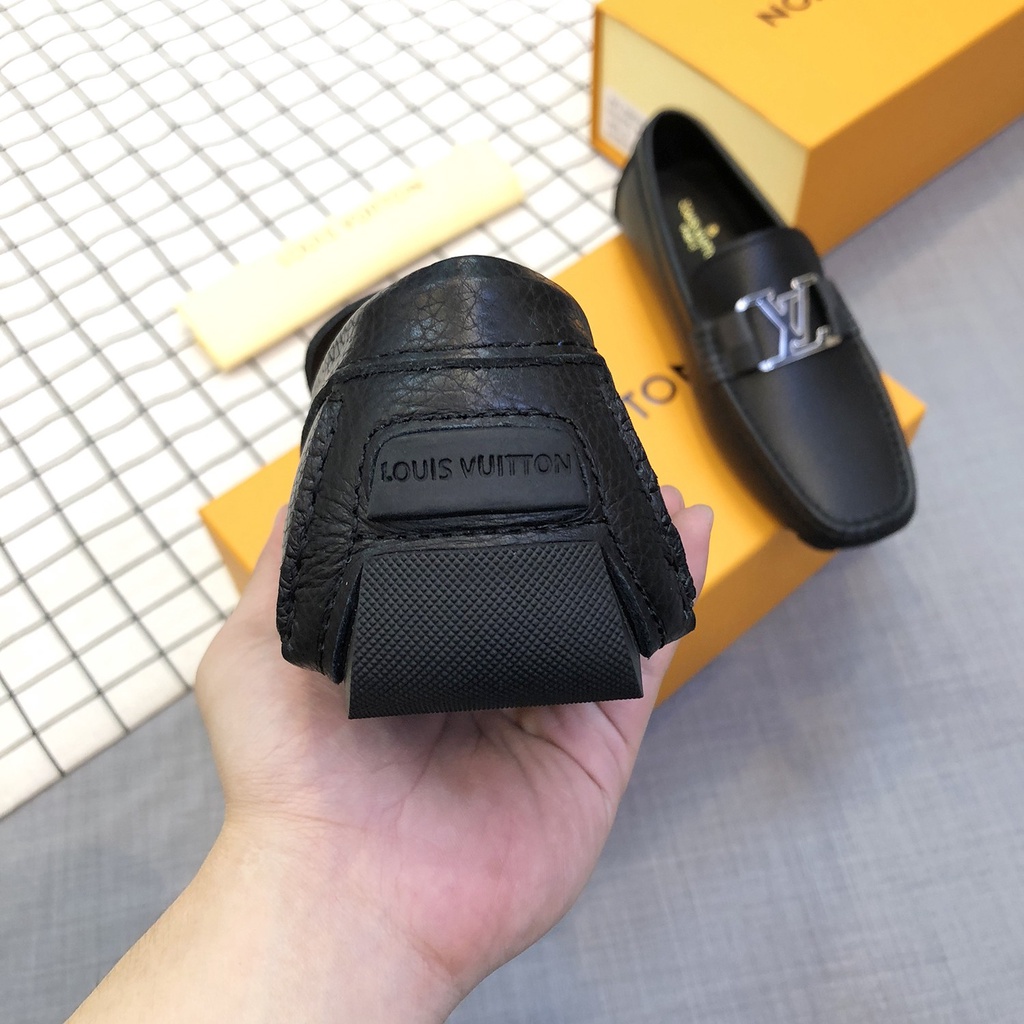 Giày tây lười nam cao cấp da thật Louis Vuitton LV thiết kế sang trọng và trẻ trung