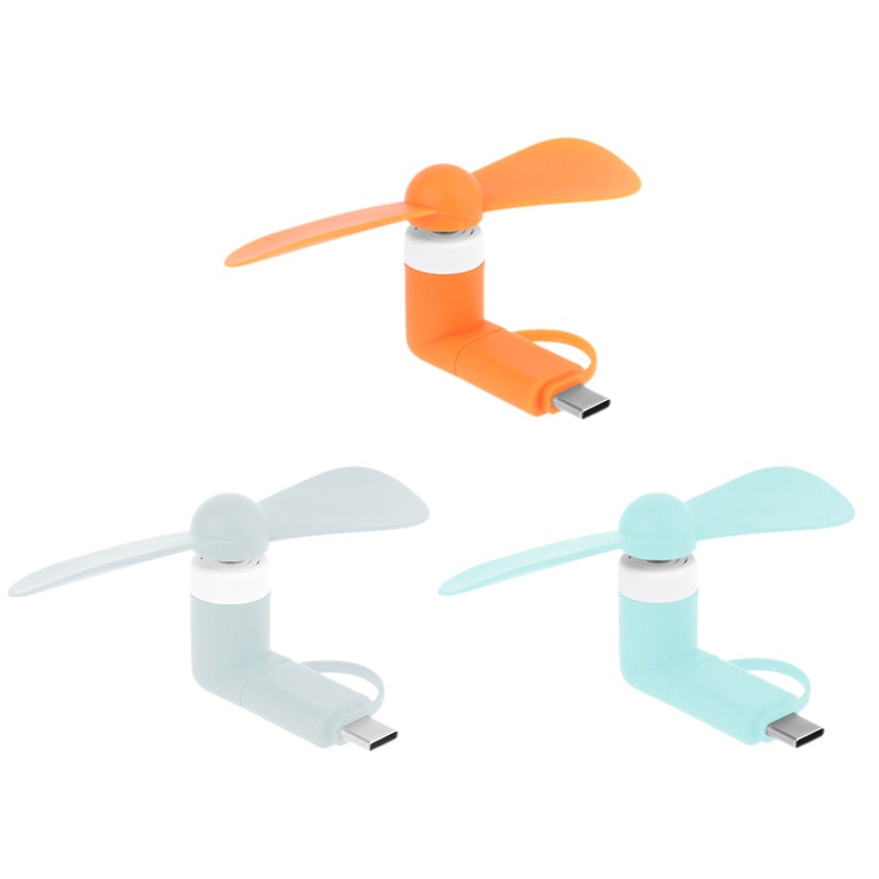 ✿ Quạt Làm Mát Mini Type C Micro USB OTG Dành Cho Điện Thoại/Máy Tính Bảng/Điện Thoại Di Động/Máy Tính Bảng Loại C