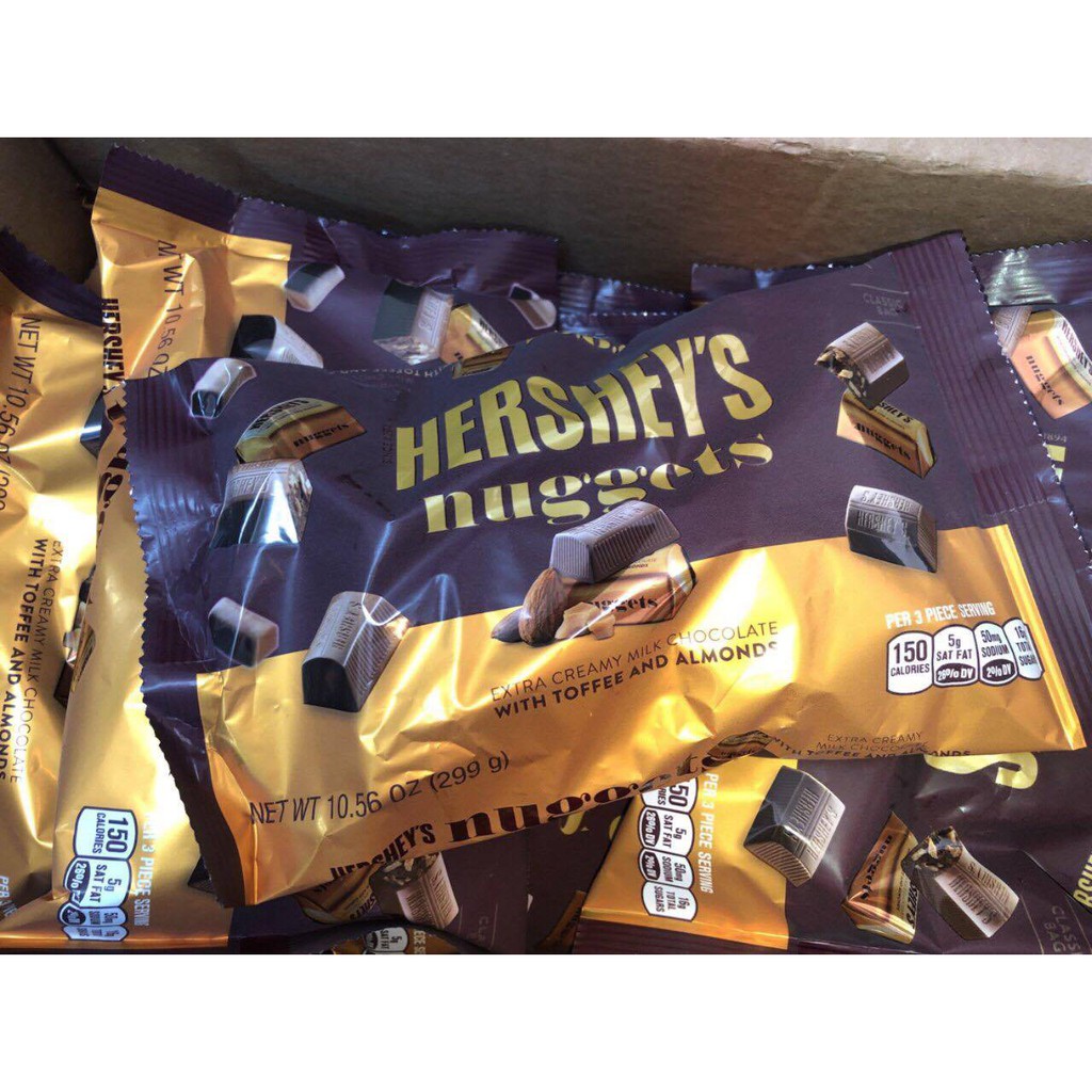 Chocolate Hershey’s Nuggets Extra Creamy Milk Chocolate with Toffee and AlmondS