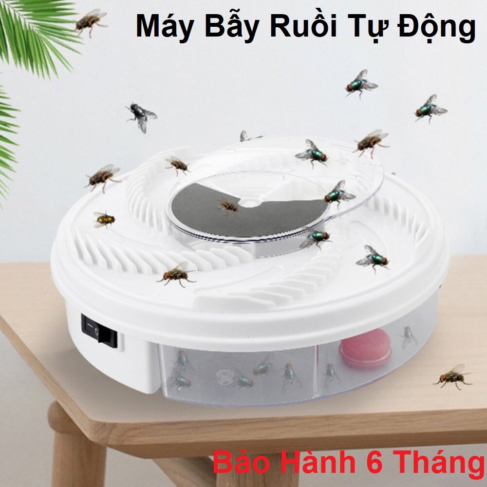 Máy Bẫy Ruồi Tự Động Không Tiếng Ồn - Dụng Cụ Bắt Ruồi Muỗi Cắm Điện 220V - Tự Động Mẫu Mới 2020 ( Chuẩn Loại 1 )