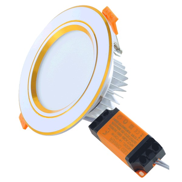 Đèn led âm trần 7w đổi màu phi 90mm