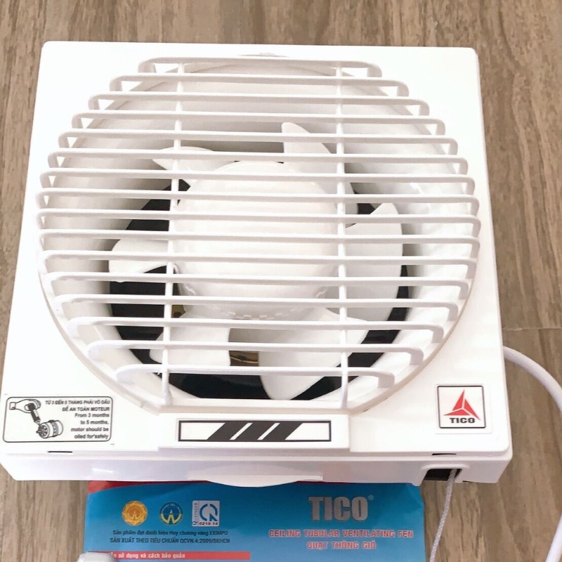 Quạt Thông Gió Tico 20An6 2 Chiều Hút Quạt Hút Mùi Lắp Lỗ 25x25Cm Dễ Dàng Lắp Đặt Vận Hành Êm Ái Bền Bỉ