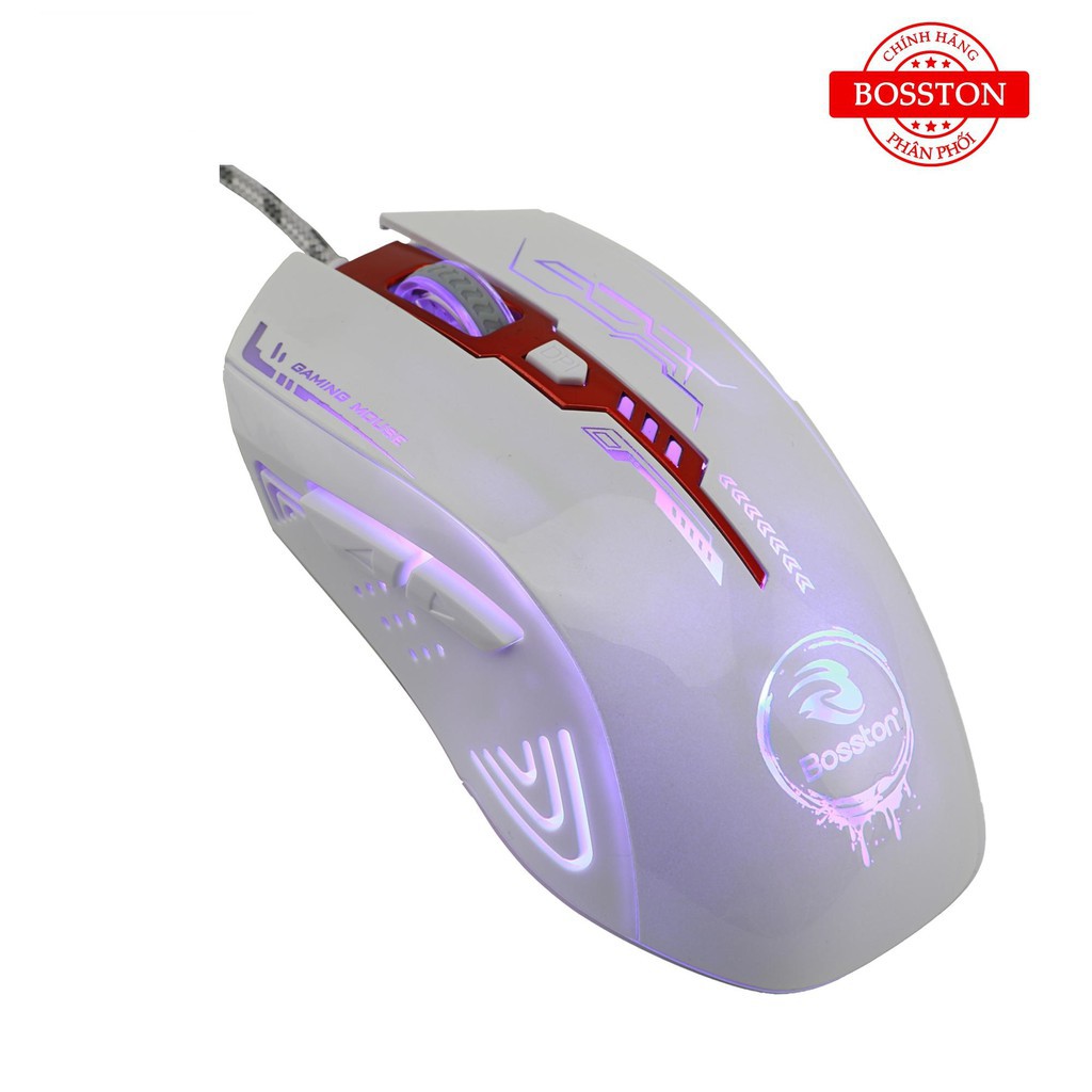 Chuột máy tính chuyên game Bosston GM200 Led đa màu giá rẻ