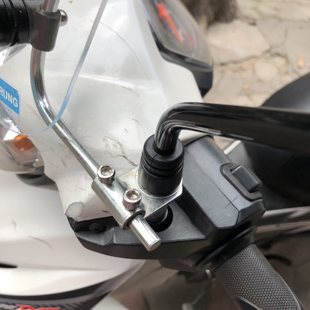 Kính chắn gió xe Wave Gọng L kính cao 32cm