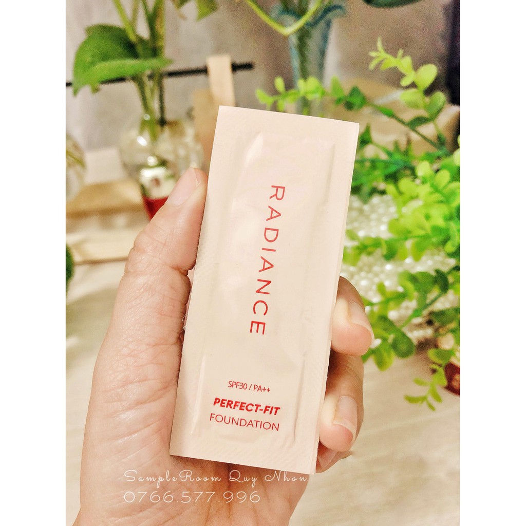 Kem nên mịn da kiềm dầu che khuyết điểm Missha Radiance Foundation sample 1ml MẪU MỚI