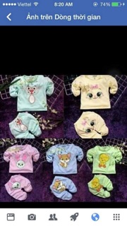 Set 5 bộ đồ carters cho bé