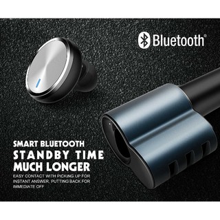 Sạc ô tô 3 cổng kèm tai bluetooth LDNIO CM21