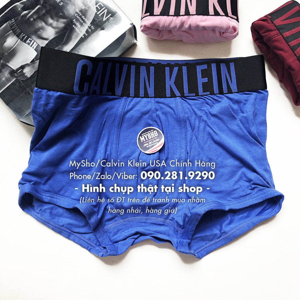 Quần lót nam boxer màu xanh dương , Intense Power Trunk - Calvin Klein USA