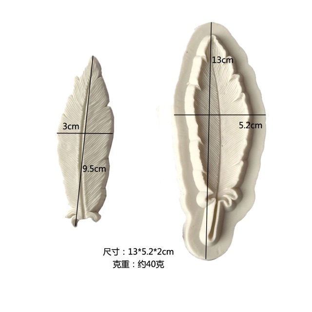 Khuôn silicon lông vũ