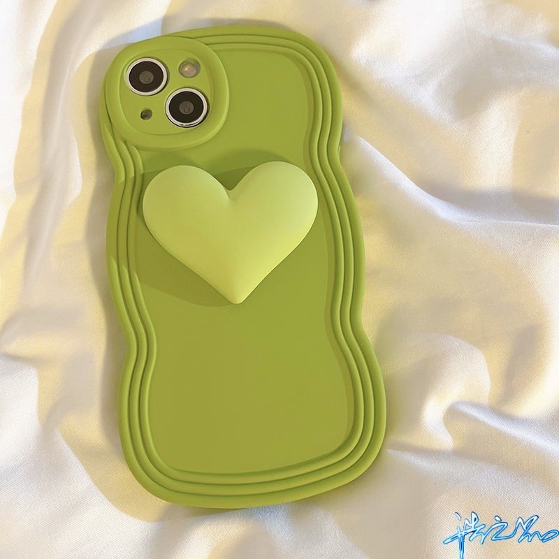 Ốp Điện Thoại Màu Xanh Lá Matcha 3D Thời Trang Cho Oppo A31 2020 A8 Case A53 2020 A5S A12 F9 A3S A12E F11 A92 A52 Reno 5 7Z