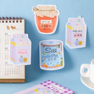 (Hình thật) Giấy note đồ uống cute trang trí planner, bullet journal, sổ