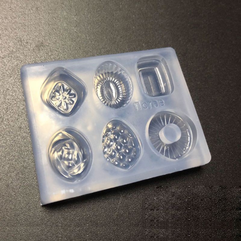 Khuôn Nhựa Làm Mặt Dây Chuyền / Bông Tai Hình Kẹo Mini Diy