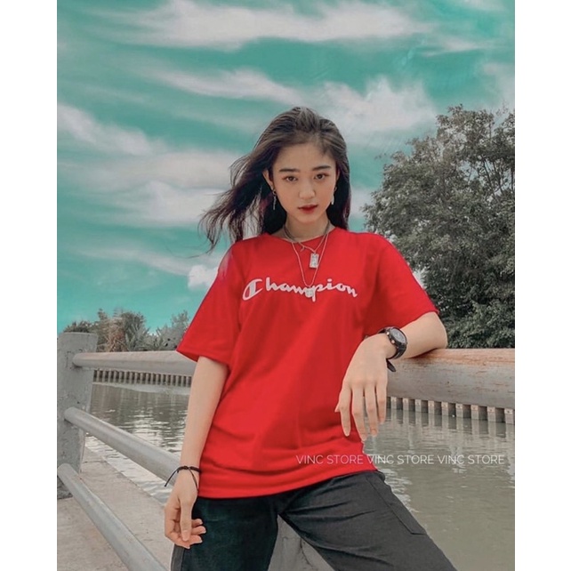 Áo thun CHAMPION Printed Logo tagless unisex Chính Hãng