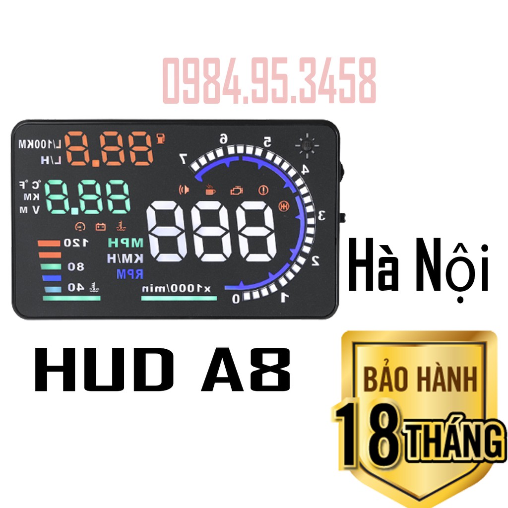 hiển thị tốc độ lên kính lái  HUD A8