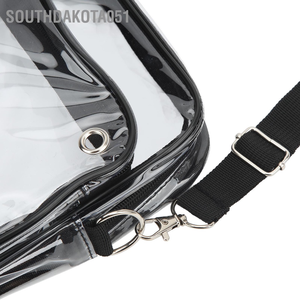 Hàng HOT Túi Messenger đeo vai trong suốt chất liệu PVC Bụi bẩn chống nước【Southdakota051】