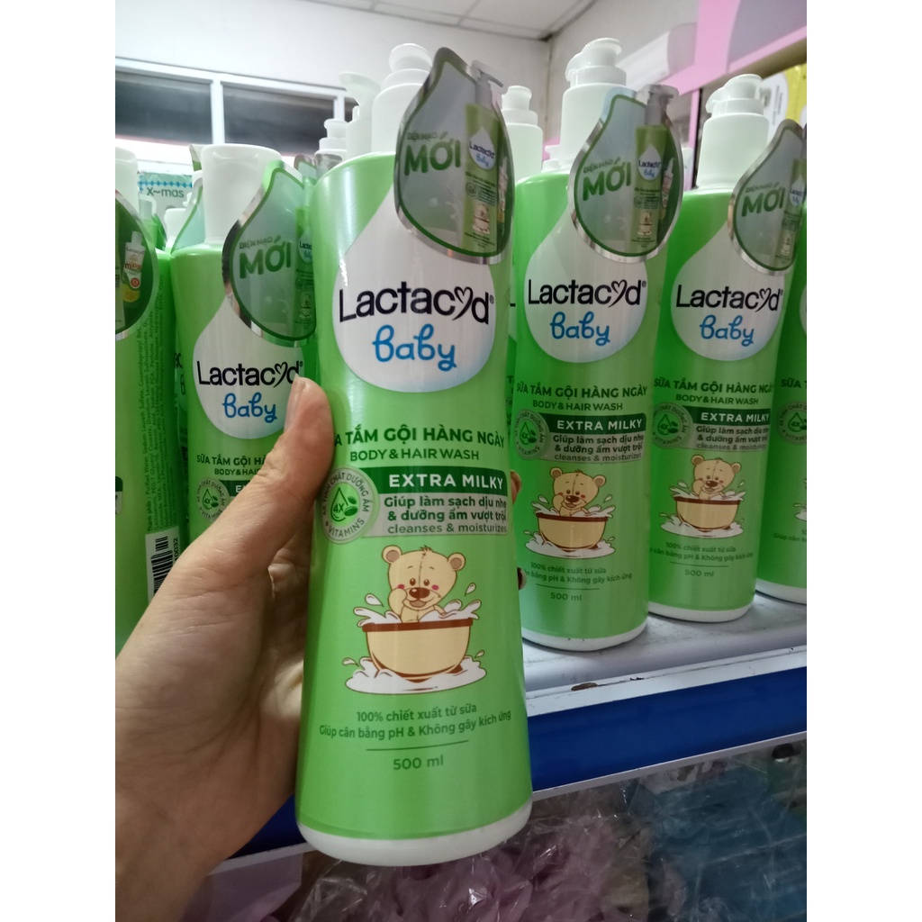 Sữa tắm lactacyd Milky mẫu mới 500ml
