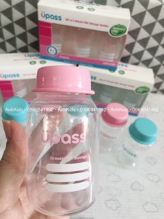 Bộ 3 bình trữ sữa Upass - 125ml