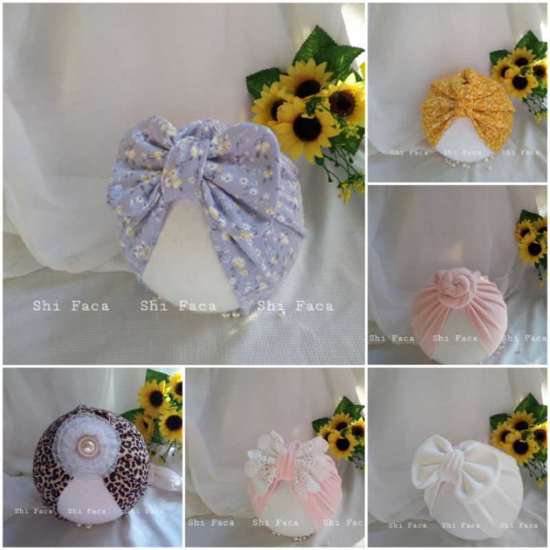 Mũ Turban Nơ Nhiều Màu Nhiều Kiểu Cho Bé - HCC- Link 4/5
