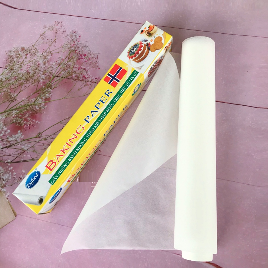 Giấy nến nướng bánh không thấm dầu Baking paper dùng để lót nướng bánh, dùng tốt cho nồi chiên không dầu