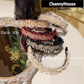 Channyhouse_Bờm dạ tweed cao cấp 6 màu siêu sang chảnh