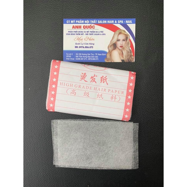 giấy uốn tóc,giấy uốn lạnh tóc