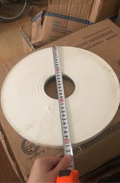 Nẹp dán cạnh nhựa PVC màu trắng cuộn to
