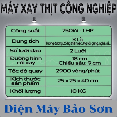 Máy Xay Thịt Giò Chả Đa Năng Inox Công Suất 750W - 1000W Tặng 1 Que Đánh Ruốc