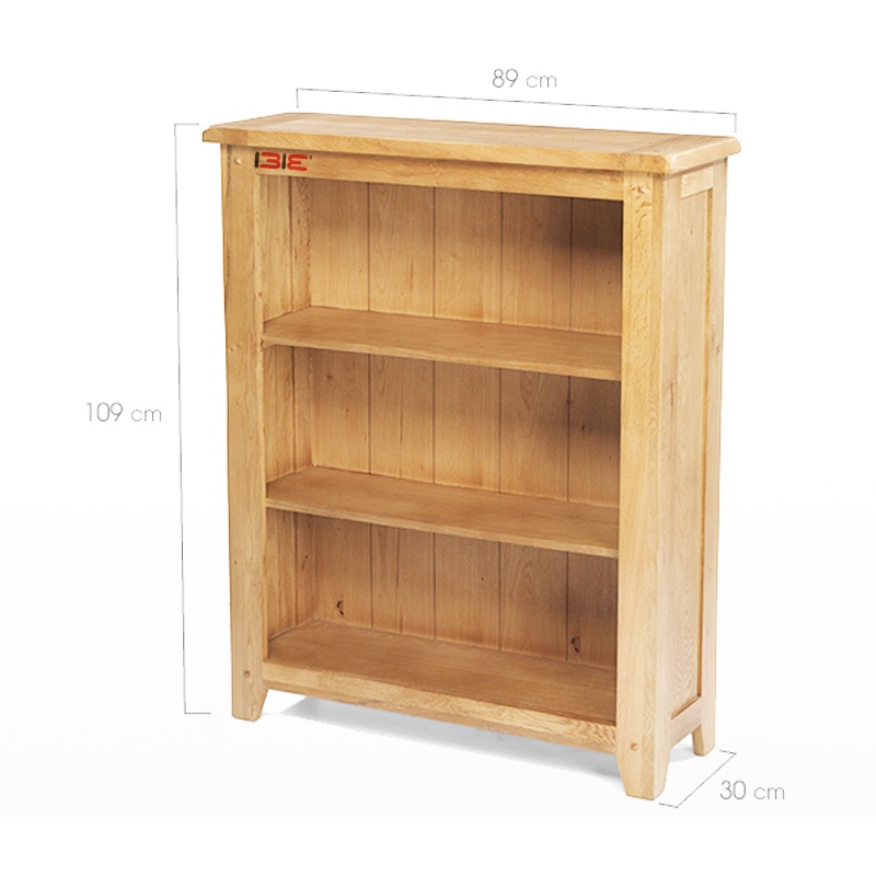Tủ sách 3 ngăn Rustic gỗ sồi IBIE