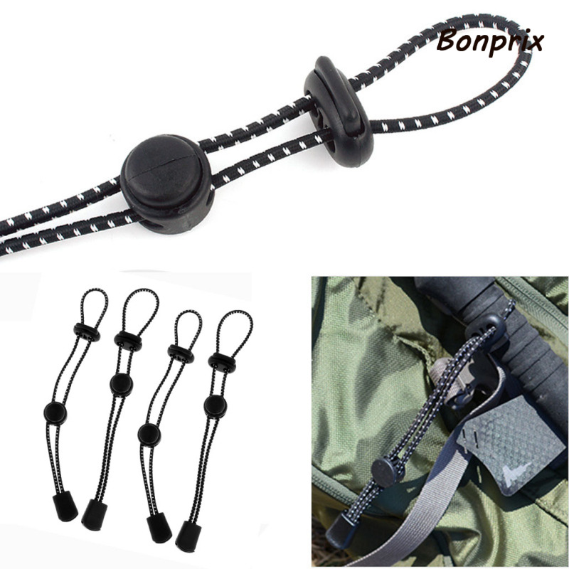 [Home & Living]4x Backpack Walking Stick Holder Fixing Buckle Elastic Rope Walking Trekking