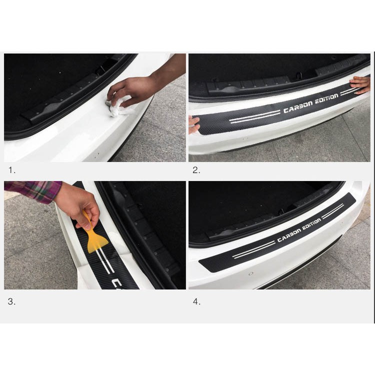 Dải Decal Carbon 5D Performance Dán Trang Trí đuôi Cốp ô Tô ( Ms-62a )